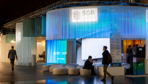 Lombardini22 presenta a Ecomondo 2024 lo stand progettato per Gruppo SGR nato dal concept dell’immaterialità