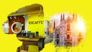 101Caffè al Fuorisalone 2019: l’eccellenza italiana del caffè incontra il design. Corner allestito presso Archiproducts, in via Tortona 31