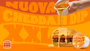 Burger King: on-air la campagna di lancio della nuova linea Cheddar Lover guidata dal prodotto di punta Cheddar Love Burger