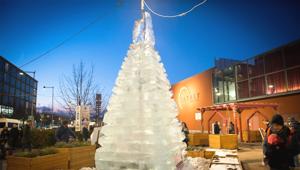 Fma ed Eataly Torino accendono l’Albero di Ghiaccio al Lingotto