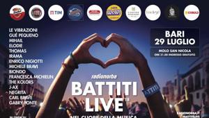 Radionorba Battiti Live 2018: la chiusura a Bari domenica 29 luglio