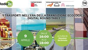 Il 9 aprile su Radio24 "i trasporti nell'era della transizione ecologica", digital round table sulla sostenibilità ambientale