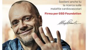 Max Pezzali testimonial della nuova campagna di GSD Foundation a sostegno della ricerca sulle malattie cardiovascolari