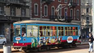 Thomas Day: il famoso Trenino porta grandi e piccoli a spasso per Milano. Iniziativa realizzata in collaborazione con Atm