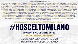 #HOSCELTOMILANO: al via il progetto che risveglia la passione civica di milanesi e italiani