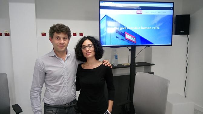 Nicola Pasianot, social media strategist Ideal, e Marta De Leonardis, head of sales InstaBrand