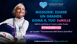 Sono on air sui ledwall luminosi di Acone Associati le campagne Lasciti e 5x1000 della Fondazione Buzzi, creatività firmata Coo'ee