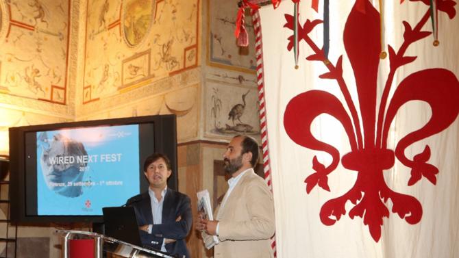 Dario Nardella, sindaco di Firenze, e Federico Ferrazza, direttore di Wired Dario Nardella, sindaco di Firenze, e Federico Ferrazza, direttore di Wired