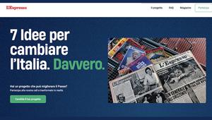 “Sette idee per cambiare l’Italia” L’Espresso e Q8 insieme per promuovere l’innovazione sostenibile. Appuntamento il 4 dicembre al Campidoglio