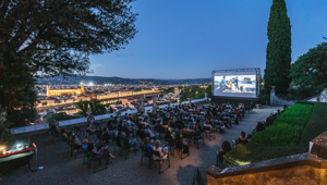 Cinema in villa con vista mozzafiato su Firenze