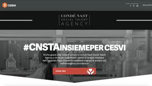Condé Nast Social Talent Agency lancia una raccolta fondi per Cesvi