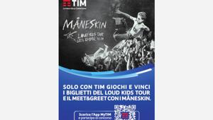 Tim sponsor unico delle tappe italiane del Loud Kids Tour dei Måneskin’. Al via lo spot con con Matteo Berrettini sulle note di 'Gossip'
