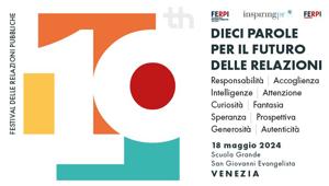 Venezia e il numero 10 al centro del concept di InspiringPR 2024, il Festival delle Relazioni Pubbliche di FERPI