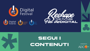 NC Digital Awards 2026, IMA - Influencer Marketing Awards e Social Media Awards: segui la diretta streaming sul sito di ADC Group dei talk e delle tavole rotonde sul tema 'Reshape the future, feel the digital'