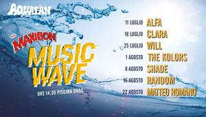 Conto alla rovescia per il Maxibon Music Wave che dedica al suo pubblico d'elezione 7 date all' Aquafan di Riccione con le star musicali più amate