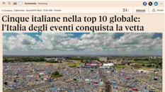 Il Sole 24 Ore: cinque italiane nella top 10 globale, l’Italia degli eventi conquista la vetta