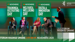 Le nuove sfide dell'HR management per l’Exit Strategy del Paese nella 12ma edizione del Forum Risorse Umane. Oltre 3000 i partecipanti attesi online