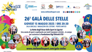 Su il sipario sulla 26° edizione di Stelle nello Sport: al Porto Antico la Notte degli Oscar dello sport ligure
