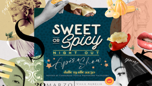 “Sweet or Spicy Night Out”: l’apéro show del Provolone Valpadana DOP inaugura la primavera gourmet della Capitale. Il 30 marzo dalle 19 alle 22.30 degustazione speciale a Villa Aurelia