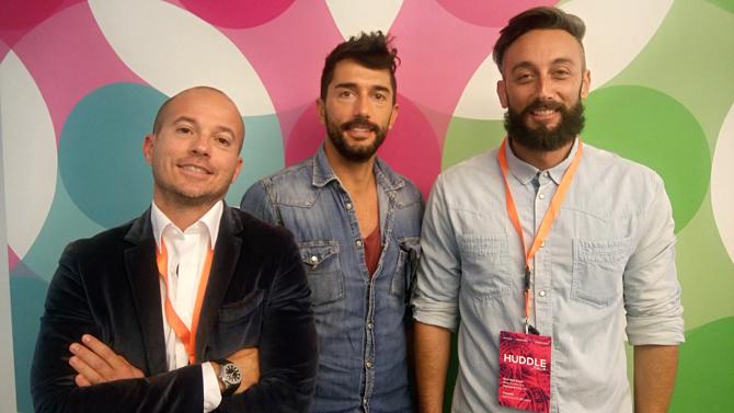Da sinistra, Andrea Febbraio, co-founder di Teads, Paolo De Santis, coo e co-founder Hej!, e Stefano Argiolas, ceo e co-founder Hej!