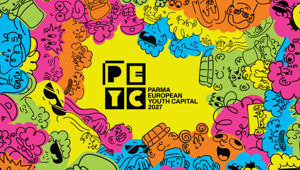 Parma 2027 svela il logo per la Capitale Europea dei Giovani: l'identità visiva firmata da giovani creativi e Mate Hub