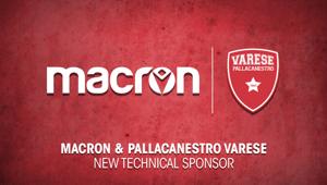Macron è il nuovo sponsor tecnico della Pallacanestro Varese