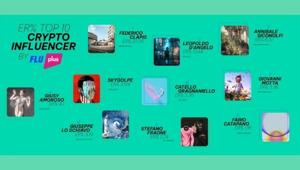 Flu Plus. Ecco i top 10 i crypto influencer. Sul podio: Federico Clapis, Leopoldo “Dangiuz” D’Angelo e Annibale Siconolfi