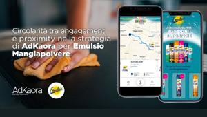 Risultati positivi di coinvolgimento e interazione per la campagna Emulsio Mangiapolvere (Sutter) a cura di AdKaora e Asset Media. Vincente la strategia basata sulla circolarità tra engagement e proximity