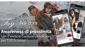 TOD’S sceglie AdKaora e il mix vincente tra formato interattivo Vertical Carousel e proximity marketing