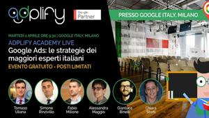 Adplify lancia l’Academy, il 2 aprile il primo evento live nella sede di Google Italy