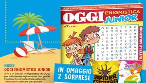 Dal 28 giugno in edicola Oggi Enigmistica Junior con una tiratura di 50 mila copie. A supporto campagna firmata Hi! Comunicazione