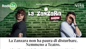 Radio 24 e Paolo Ruffini presentano 'La Zanzara show a Teatro',  un tour in 12 città italiane da luglio a dicembre 2025. A supporto una comunicazione multimediale