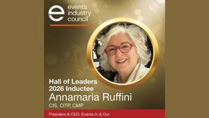 Annamaria Ruffini entra nella Hall of Leaders dell'Events Industry Council: è la prima volta per un'italiana
