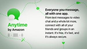 Amazon pronta a sfidare WhatsApp con Anytime, l'app di messaggistica per 'chattare' e comprare