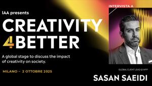 Creativity4Better 2025 | Sasan Saeidi: "La creatività è la più grande forza per il bene. Dall’AI all’inclusione, il futuro passa da idee coraggiose, rilevanti e responsabili”