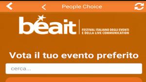 Scarica la app del Bea 2016 e vota il tuo evento preferito. Il People's Choice Award salirà sul palco del Bea Italia