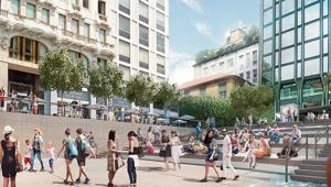 Apple pubblica i rendering dello store di Milano. Piazza Liberty "sarà una piazza piena di idee"