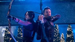 Disney+ porta la neve a Roma per l’anteprima italiana della serie Hawkeye di Marvel Studios