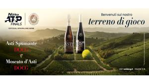 Consorzio Asti, Official Sparkling Wine alle Nitto ATP Finals, lancia la campagna integrata con Lorenzo Sonego e WHITEmc
