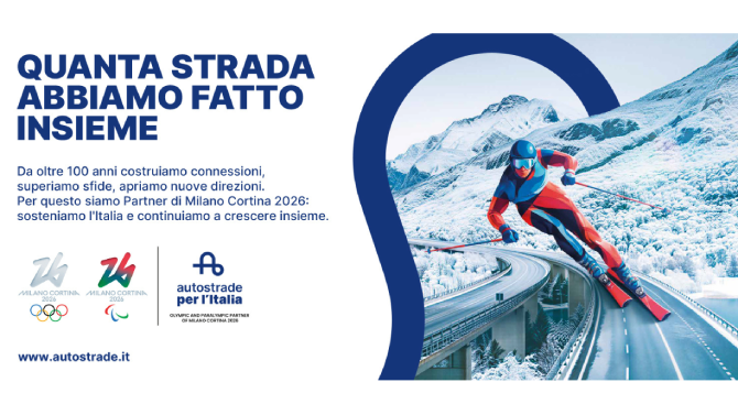 Sbam firma la campagna di Autostrade per l’Italia dedicata ai Giochi Olimpici e Paralimpici Invernali di Milano Cortina 2026 Sbam firma la campagna di Autostrade per l’Italia dedicata ai Giochi Olimpici e Paralimpici Invernali di Milano Cortina 2026