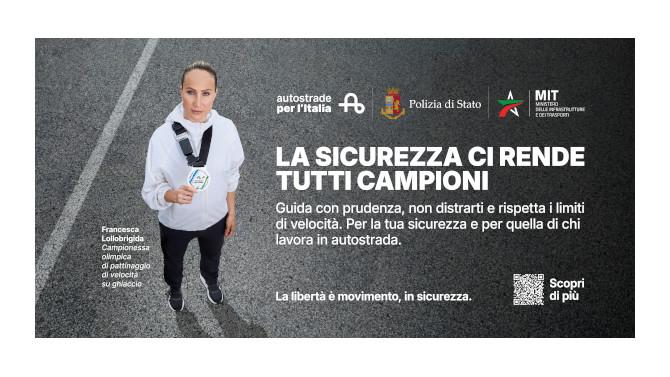 Autostrade per l'Italia sceglie Ambra Sabatini e Francesca Lollobrigida per la campagna estate 2026 'La sicurezza rende tutti campioni'. Firma SBAM Autostrade per l'Italia sceglie Ambra Sabatini e Francesca Lollobrigida per la campagna estate 2026 'La sicurezza rende tutti campioni'. Firma SBAM