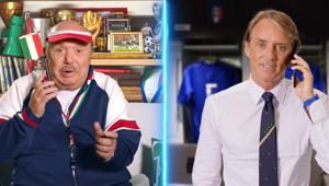 Nello spot Tim Vision per l’offerta Calcio e Sport, con Oronzo Canà arriva Roberto Mancini. Il "porca puttena’ sparisce
