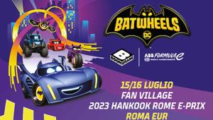 Al Campionato del mondo ABB FIA Formula-E, Boomerang scende in pista con BatWheels