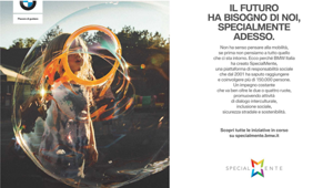 Bmw Italia promuove il proprio programma CSR SpecialMente con una campagna adv firmata M&C Saatchi