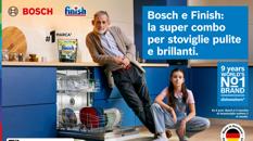 Bosch e Finish presentano la nuova campagna pubblicitaria sui risultati di lavaggio e pulizia delle stoviglie. Firma Havas Warsaw. On air lo spot TV #LikeABosch con la voce del rapper italiano J-A