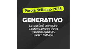 “GENERATIVO” è la Parola dell’Anno 2026 secondo BRANDreference.it