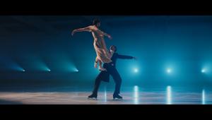 La danza su ghiaccio dei campioni del mondo Anna Cappellini e Luca Lanotte nel nuovo film Caffè Borbone. Planning di Mediacom