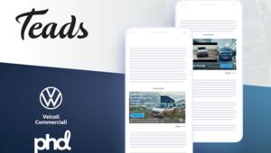 TEADS: 80% di viewability per la campagna di Volkswagen veicoli commerciali pianificata con PHD