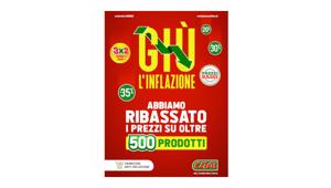Crai dà il via all'operazione 'giù inflazione' e alleggerisce il prezzo di oltre 500 prodotti. On air la campagna