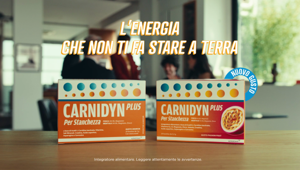 On air il nuovo spot di Carnidyn, brand di integratori di Alfasigma. BBDO firma la creatività e Initiative la pianificazione media